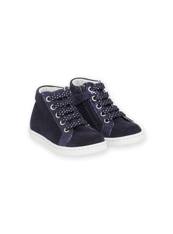 Zapatillas de color azul marino, para bebé niña NIBASMARIE / 22KK3731D3F070