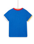 Camiseta azul inglés con estampado de fantasía para niño NOLUTI2 / 22S902P1TMC702