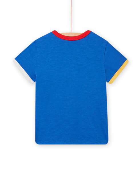 Camiseta azul inglés con estampado de fantasía para niño NOLUTI2 / 22S902P1TMC702