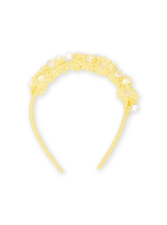 Diadema de color amarillo para niña NYAJOSERR4 / 22SI0192TETB101