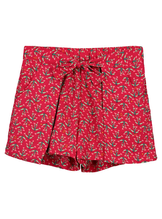 Short fluido estampado para niña FAYESHORT2 / 19S901M2SHO099