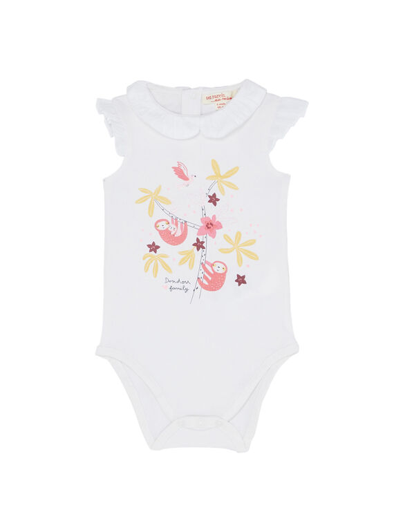 Body de color crudo para bebé niña JIDUBOD / 20SG09O1BOD001