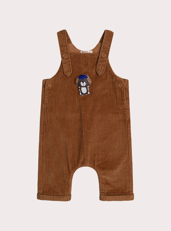 Peto marrón claro para bebé niño XUBLUSAL2 / 25WG10N1SALI814