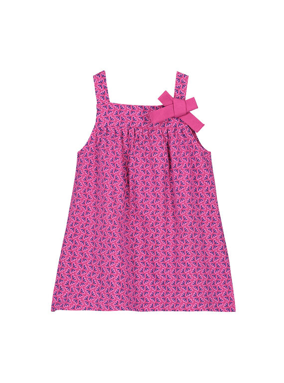 Vestido con estampado de fantasía para bebé niña FIJOROB9 / 19SG09G4ROB712