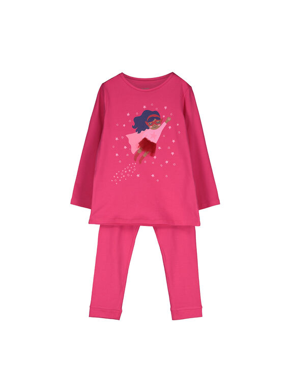 Pijama de algodón para niña FEFAPYJSUP / 19SH1144PYJ030