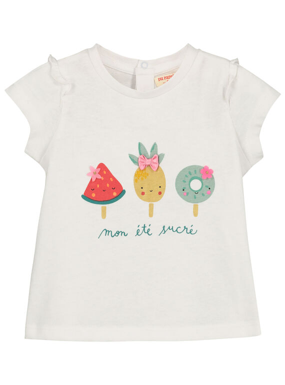 Camiseta estampada para bebé niña FICUTI1 / 19SG09N1TMC000