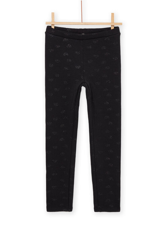 Leggings con estampado de arcoíris negro PAJOLEG5 / 22W901C5PAN090