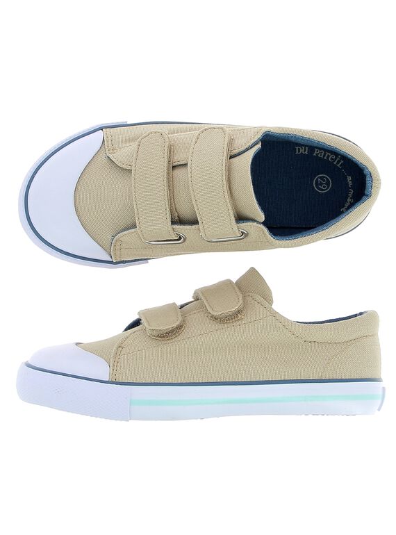 Boys' canvas trainers CGVELHOCK / 18SK36O2D16080