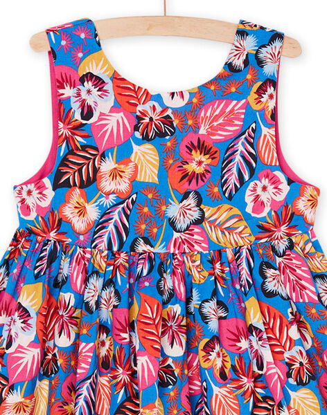 Vestido azul y rosa reversible RAJUNROB2 / 23S901U2ROBC209