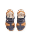 Sandalias de piel de color azul marino ROSANDBOSPOR / 23KK3661D0E070