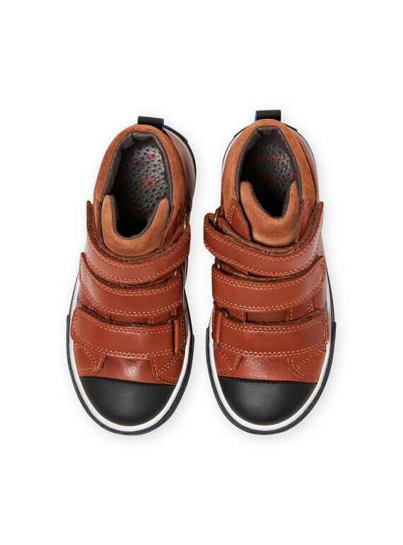 Zapatillas altas de color camel para niño MOBASTRIVTAN / 21XK3652D3F804
