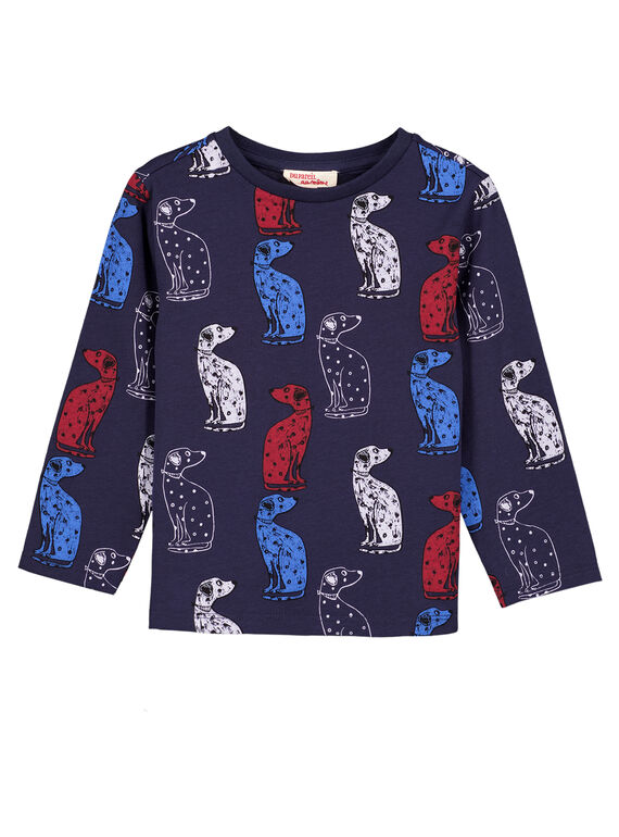 Camiseta estampada de color azul marino GOTRITEE2 / 19W902J3TMLC224
