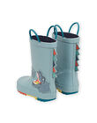 Botas de agua de color azul verdoso con parche de dinosaurio ROPLUIDINO / 23KK3611D0C600