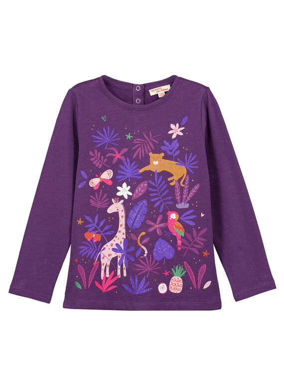 Camiseta de manga larga de color violeta GAVIOTEE2 / 19W901R1TML708