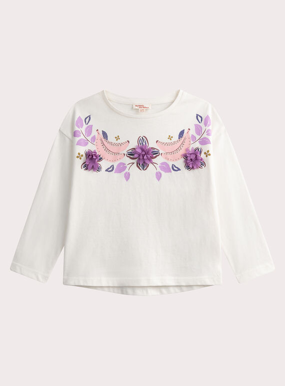 Camiseta nude de manga larga con animación floral WALANTEE1 / 25S90142TML003