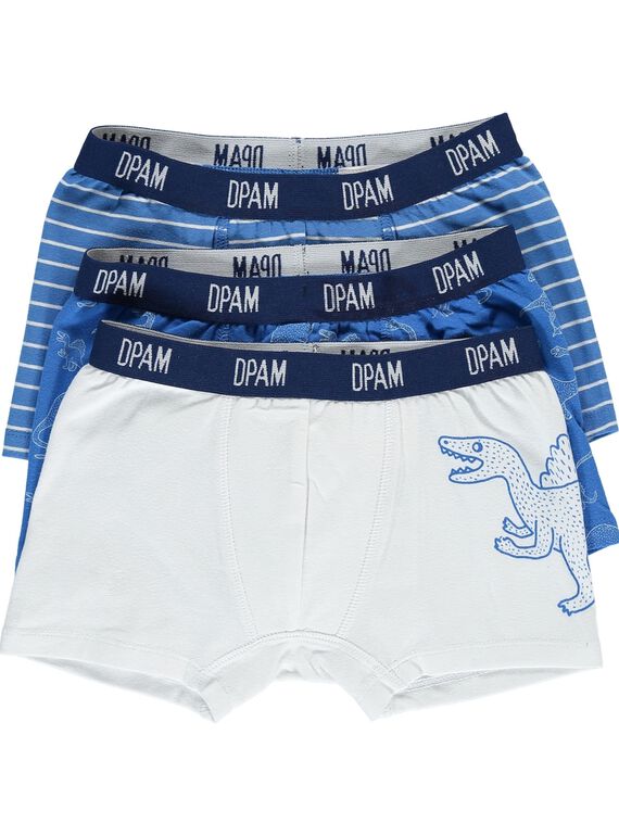 Pack of boys' boxer shorts CEGOBOXBLA / 18SH12V3BOX201