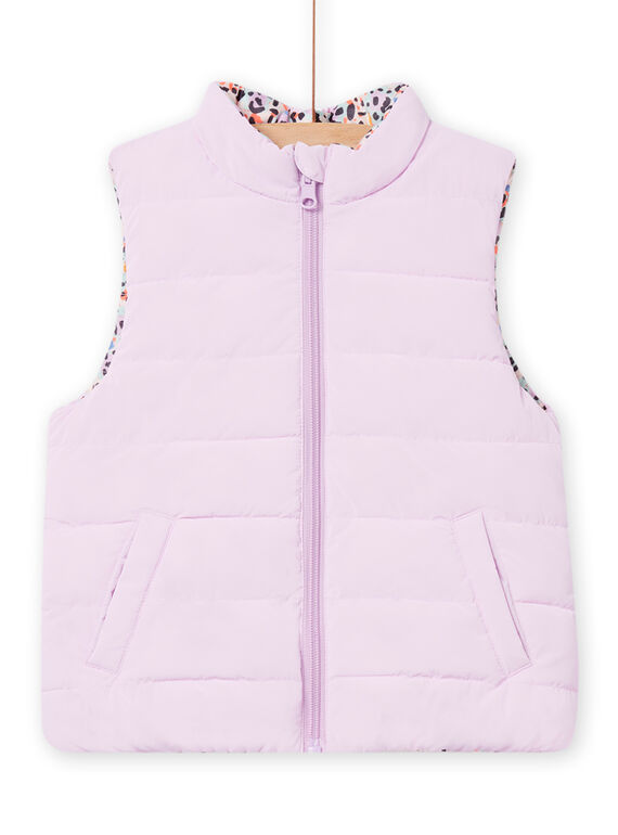 Chaleco reversible de color parma para niña NAPANDOUNEX / 22S901D3D3E320