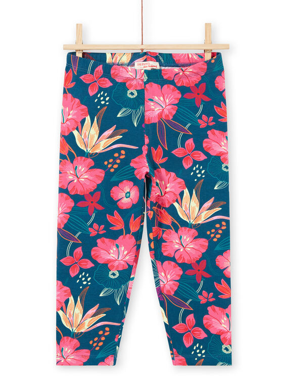 Leggings de color azul marino, para niña LYABONLEG / 21SI01W1CAL716