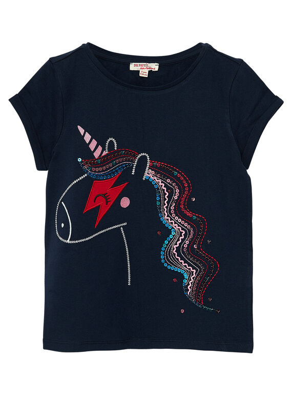 Camiseta de manga corta de color azul JAGRATI1 / 20S901E1TMCC243