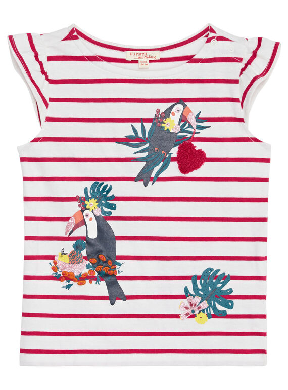 Camiseta de manga corta de color crudo JACLOTIEX / 20S90112TMC001
