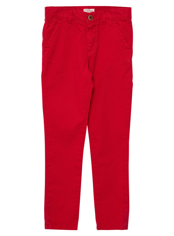 Pantalón chino de color rojo para niño JOJOPACHI6 / 20S90246D2BF505