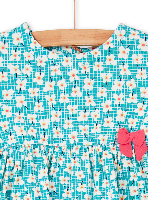 Vestido turquesa para bebé niña LIVERROB3 / 21SG09Q4ROBC216