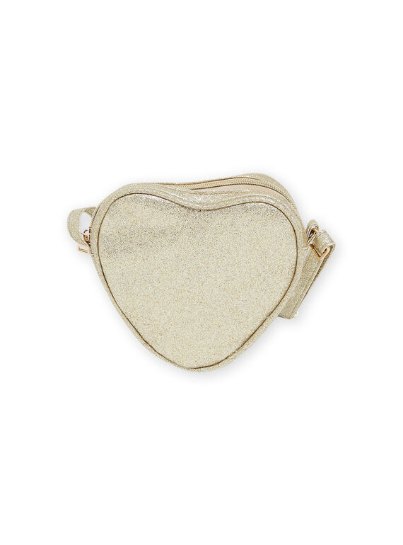Bolso dorado en forma de corazón para niña NYABABAG1 / 22SI0111BESK008