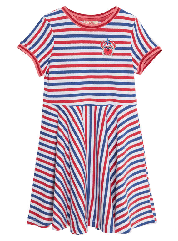 Vestido de manga corta de rayas JACEAROB4 / 20S901N3ROB000