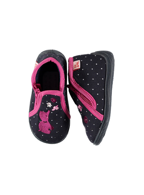 Patucos botines de punto fino para bebé niña FBFBOTELE / 19SK3732D0A070