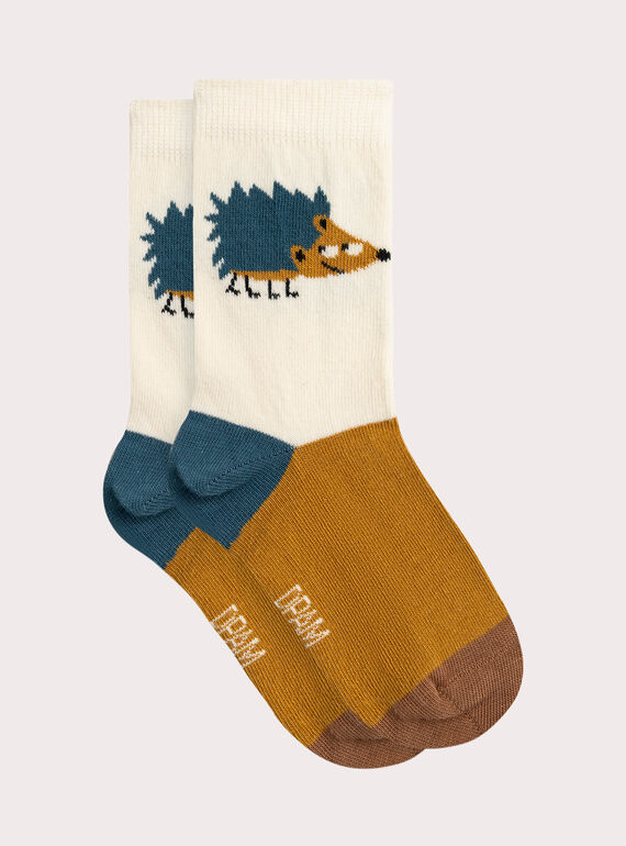 Calcetines coloridos con estampado de erizo para niño  VYOJOCHOC2 / 24WI02H2SOQA016