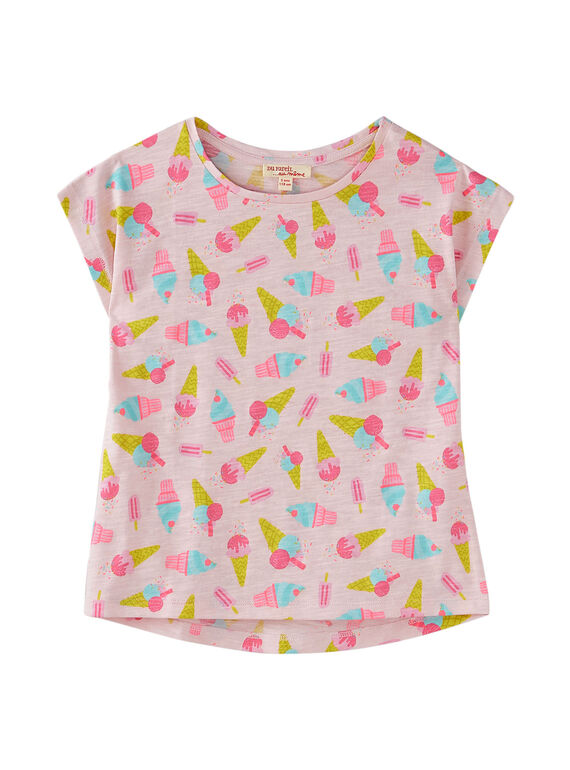 Camiseta de manga corta con estampado de helados JAJOTI7 / 20S901T6D31301