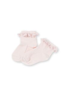 Calcetines de color rosa pastel para bebé niña KYIESCHODEN3 / 20WI0982SOQD310