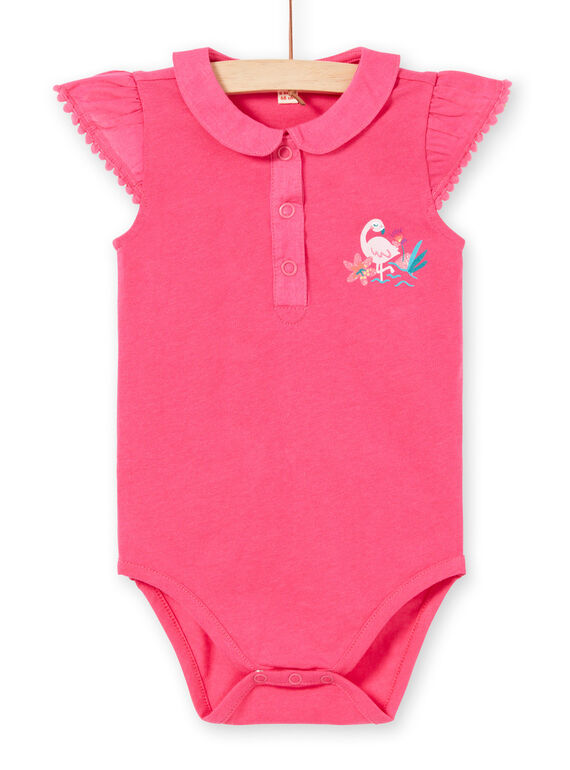 Body rosa con estampado de fantasía para bebé niña LIBONBOD / 21SG09W1BOD302