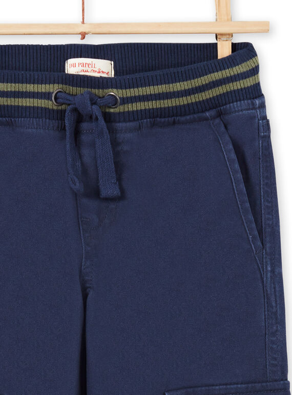 Pantalón azul oscuro para niño MOJOPAMAT1 / 21W90228PAN705