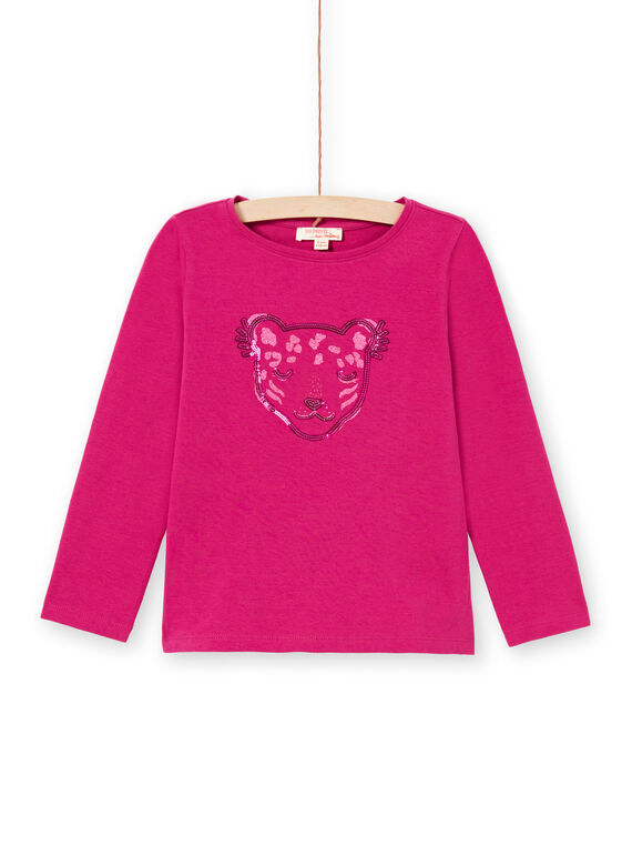 Camiseta de color de color rosa oscuro para niña MAJOYTEE7 / 21W90123TMLD312