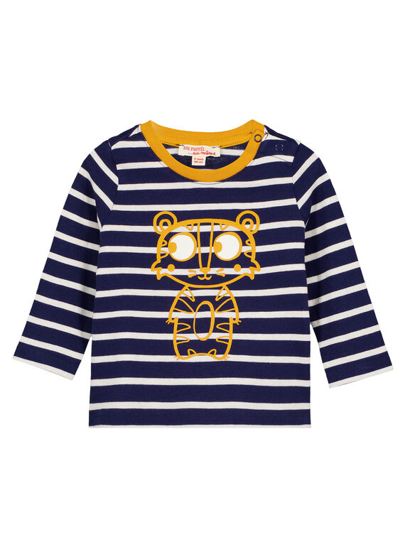Camiseta Manga larga Azul Marino Du Pareil Au Meme GUJOTIRAY4 / 19WG1042TML070