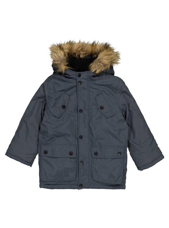 Parka con forro cálido Azul acero GOGROPAR1 / 19W90288PARC202