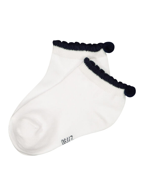 Calcetines con borlas para niña FYAJOCHO7A / 19SI01G3SOQ000