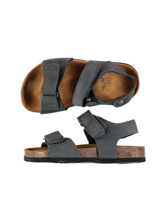 Sandalias de piel para niño FGNUGREY / 19SK36D4D0E940