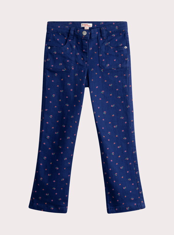 Pantalón azul con estampado multicolor WAJOPANT2 / 25S901I2PAN703