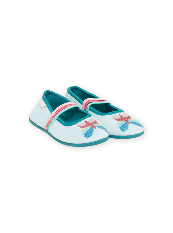 Bailarinas azul con estampado de mariposa para niña NAPANTPAPILL / 22KK3521D07C201