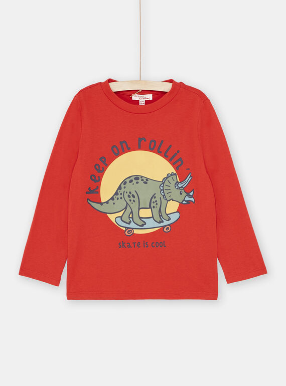 Camiseta roja para niño SOJOTEE1 / 23W902F3TMLF522