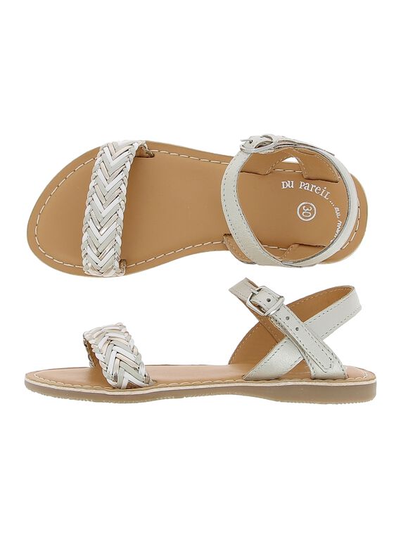 Girls' leather sandals CFSANDTRES / 18SK35W5D0E000
