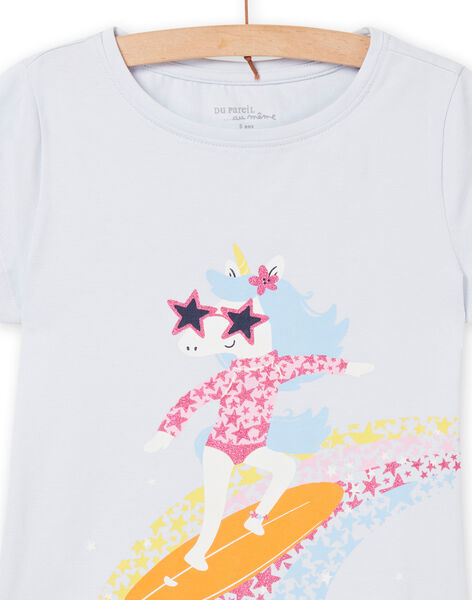 Pijama azul ártico para niña NEFAPYJWAV / 22SH11H6PYJC219