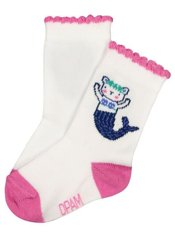 Calcetines con estampado de sirena para bebé niña FYINECHO / 19SI09B1SOQ000