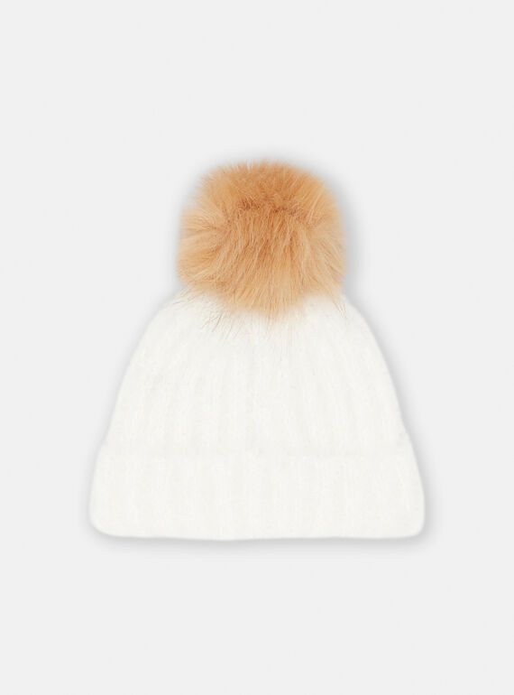 Gorro crudo de punto de canalé SYAJOBON2 / 23WI0191BON003