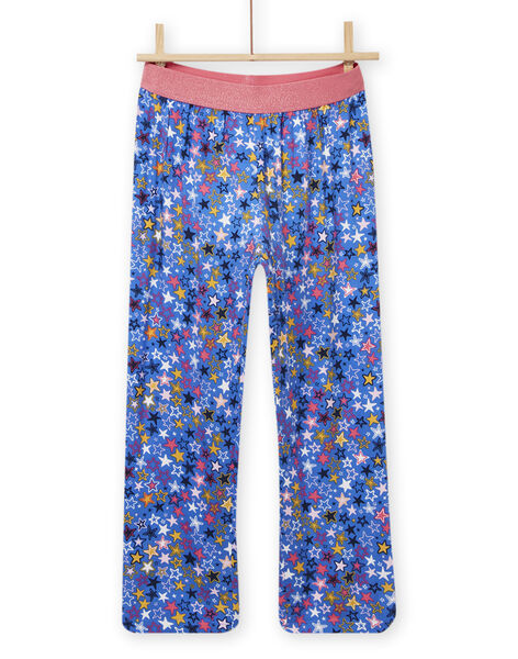 Pijama de camiseta y pantalón con estampado de cebra y estampado de estrella para niña NEFAPYJTIA / 22SH11G6PYJ001