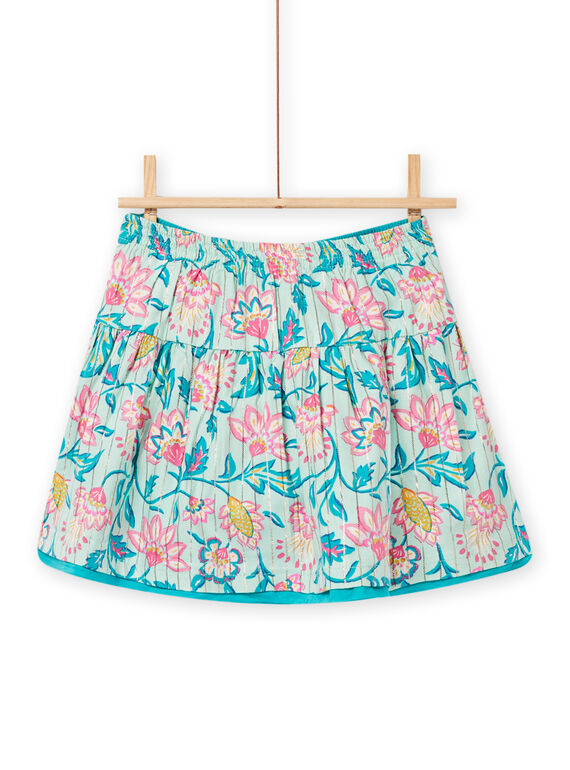Falda reversible azul para niña NAGAJUP1 / 22S901O1JUP611