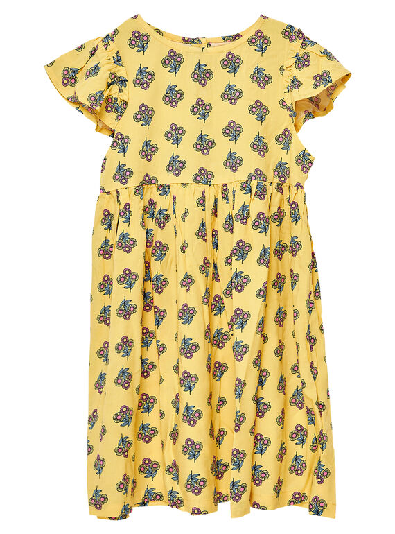 Vestido de color amarillo JAJOROB4 / 20S90146ROBB102