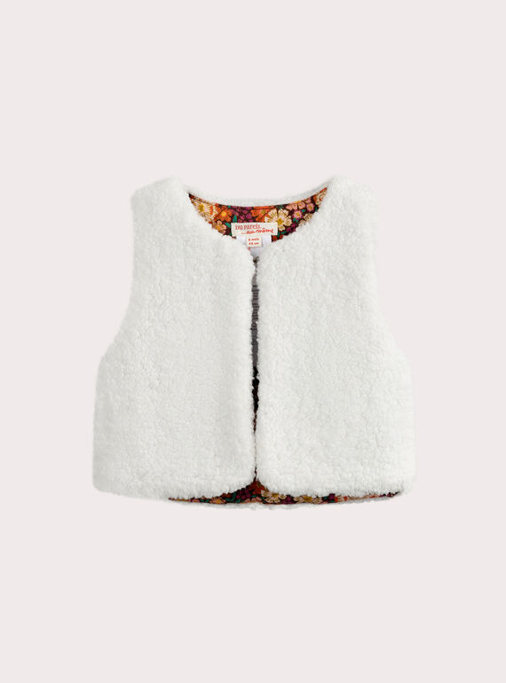 Cárdigan reversible para bebé niña VIKOCAR2 / 24WG0931CAR001